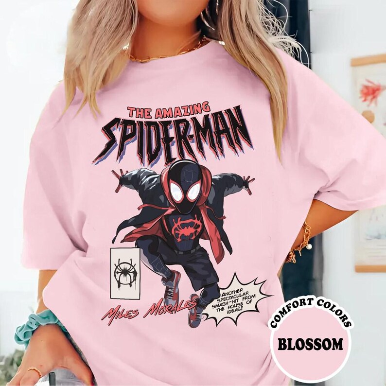 Comfort Colors The Amazing Black Suit Spiderman 2099 Comics T-shirt, Vintage Comic Black Suit Spider Man Fan Shirt, Amazing Spiderman Gift image 4