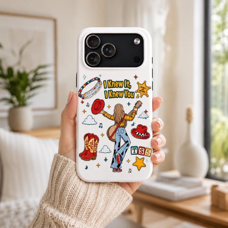 Woody Buzz Lightyear Phone Case, I Knew It I Knew You Phone Case, TS and Toy Story 5 Friendship Phone Case, Disneyland Toy Story Family image 1