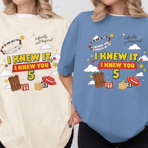 Comfort Colors I Knew It, I Knew You TSwift Shirt, You've Got A Friend In Me Toy Story 5 Shirt,Disneyland Pixar Toy Story 5,TSwift Music Tee image 1
