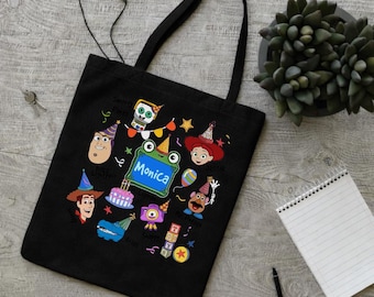 Toy Story 5 Movie Shoulder Bag, Disney And Pixar's Toy Story Group Tote Bag, Buzz Lightyear Woody Toy Story Land You've Got a Friend In Me