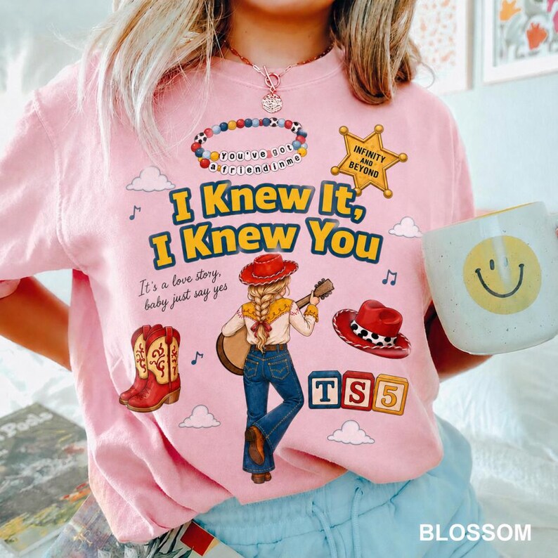 Disneyland Pixar Toy Story 5 I Knew It I Knew You Shirt, Pixar Toy Story 5 Inspired Shirt, It's a Love Story Baby Just Say Yes Shirt image 2