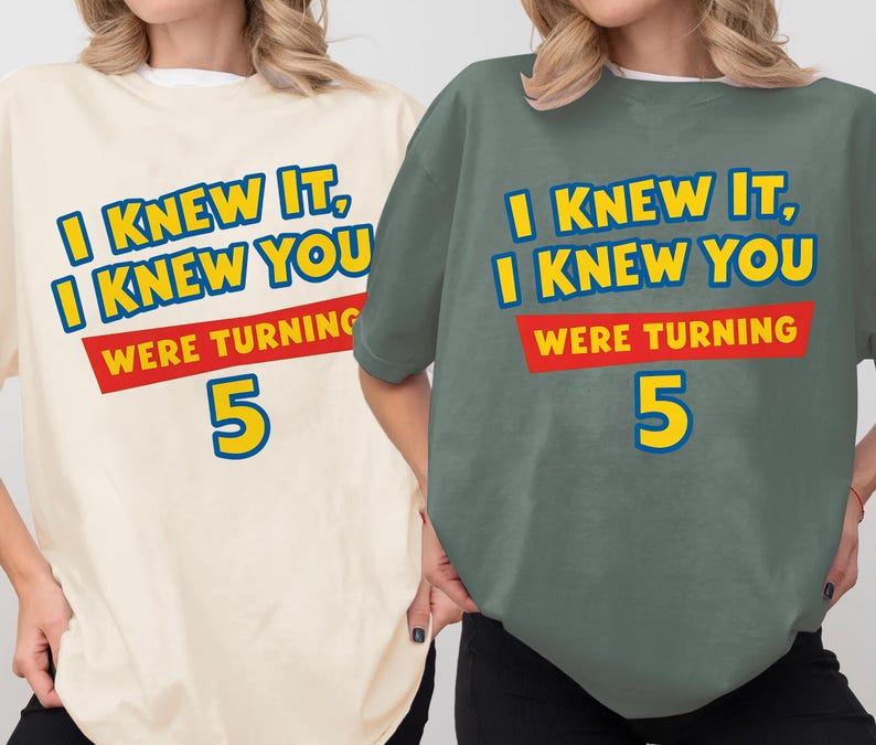Disneyland Pixar Toy Story 5 I Knew It I Knew You Swift Shirt,TSwift Toy Story 5 Birthday Shirt, Toy Story Were Turning 5 image 3