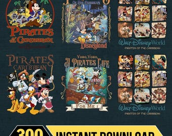 Yo Ho Yo Ho Pirates Disneyworld Bundle PNGs, Pirates of the Caribbean png, A Pirate Life For Me png, disneyworld png, family vacation png