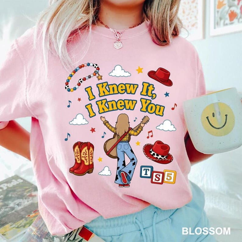 Toy Story 5 Comfort Colors Shirt, I Knew It, I Knew You Shirt, It's A Tay Story, Disneyland Toy Story Birthday Shirt, Music Tee 画像 3