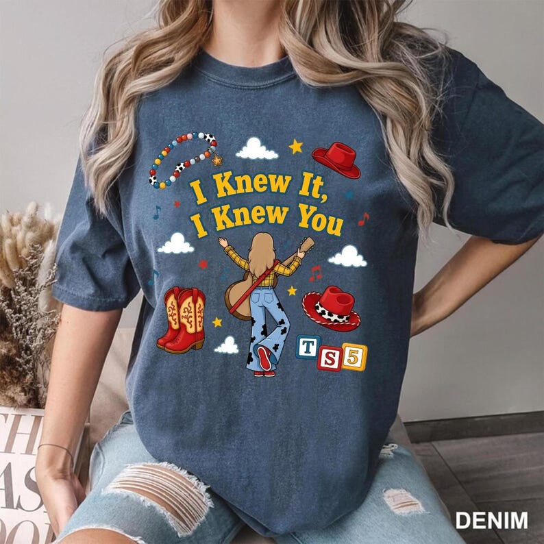 Toy Story 5 Comfort Colors Shirt, I Knew It, I Knew You Shirt, It's A Tay Story, Disneyland Toy Story Birthday Shirt, Music Tee 画像 2