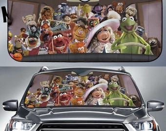 The Muppets Movie Cartoon Car Sunshade, Windshield Cover Sunshade, Disneyland The Muppets Show Windshield