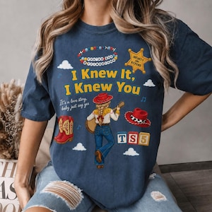 Disneyland Pixar Toy Story 5 I Knew It I Knew You Shirt, Pixar Toy Story 5 Inspired Shirt, It's a Love Story Baby Just Say Yes Shirt image 1