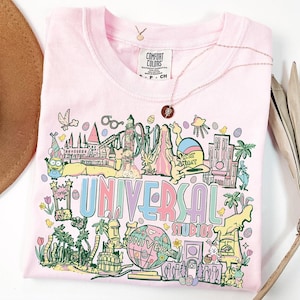 Retro Universal Studios 2026 Shirt, Epic Universal Family Matching Tee, Disneyland Trip Shirt image 3