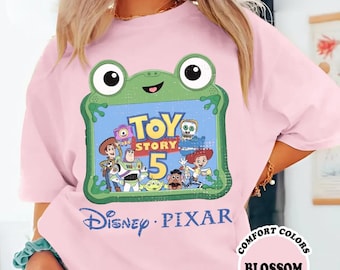Disneyland Pixar Toy Story 5 Comfort Colors Shirt, Lilypad Buzz Lightyear Woody Jessie Toy Story Shirt, Lilypad Toy Story 5 Shirts
