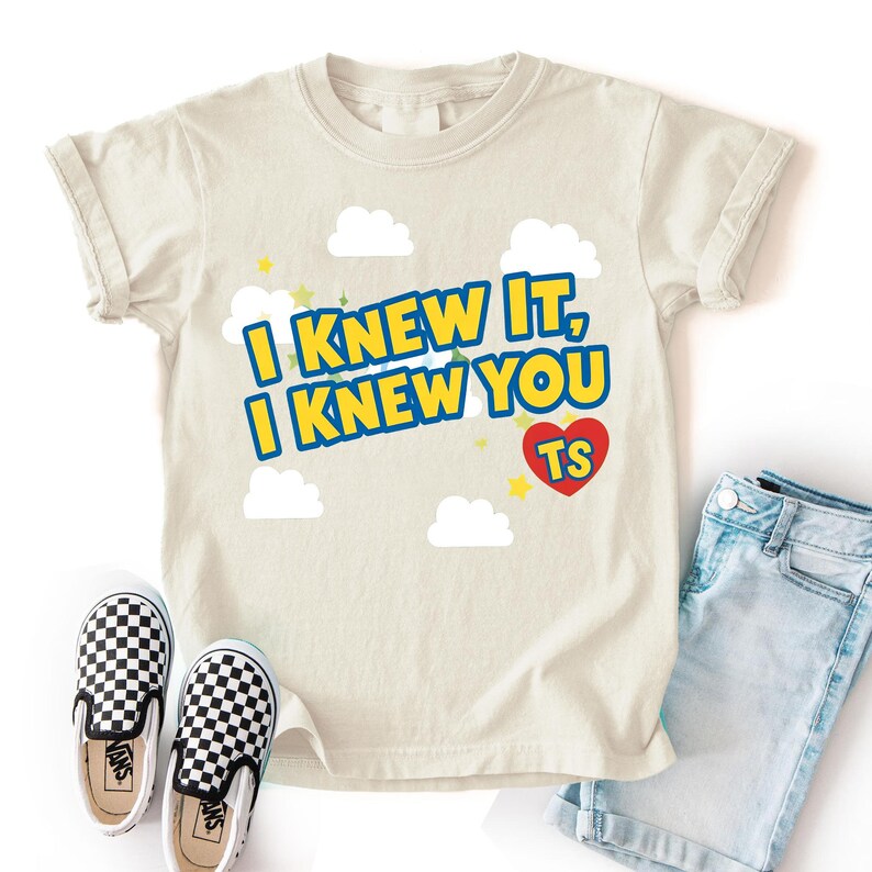 Comfort Colors I Knew It, I Knew You TSwift Shirt, I Knew It, I Knew You, Toy Story 5 Shirt, I Knew It I Knew You TSwift Music Inspired Tee image 3