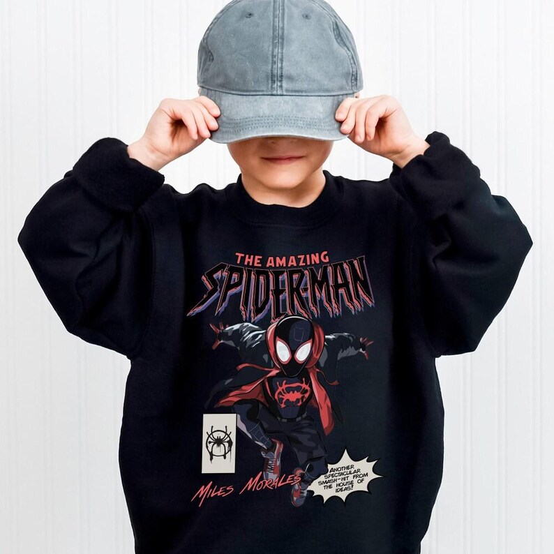 Comfort Colors The Amazing Black Suit Spiderman 2099 Comics T-shirt, Vintage Comic Black Suit Spider Man Fan Shirt, Amazing Spiderman Gift image 3