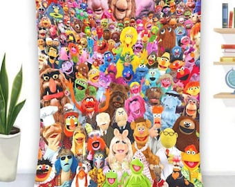 Manta de personajes de El Show de los Muppets, manta de película de comedia, manta polar de El Cuento de Navidad de los Muppets, manta de Los Muppets