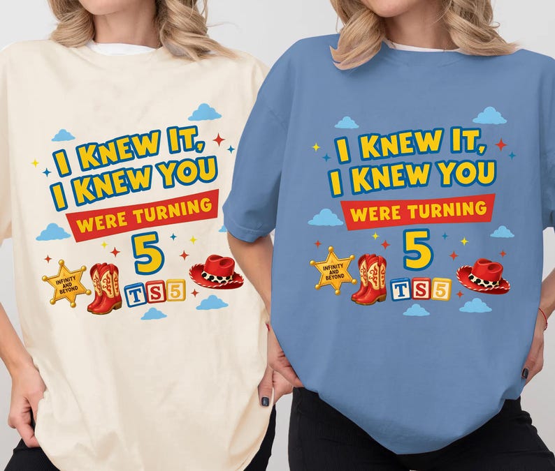 Camiseta de amistad de Taylor Swift y Toy Story 5, Camiseta "Lo sabía, te conocía", Es una historia de Taylor Swift, Camiseta de cumpleaños de Toy Story de Disneyland, Camiseta musical de Taylor Swift imagen 1