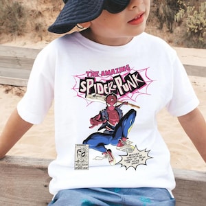 Comfort Colors Vintage 90s Spiderman-Punk Retro Comic Shirt, Vintage Comic The Amazing Spider Man Shirt, Spiderman Fan Gift, Mcu Shirt image 1