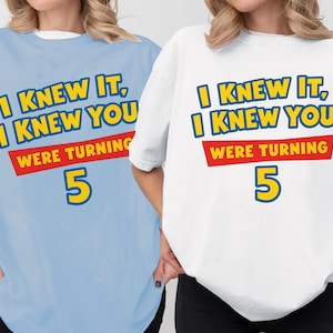 Disneyland Pixar Toy Story 5 I Knew It I Knew You Swift Shirt,TSwift Toy Story 5 Birthday Shirt, Toy Story Were Turning 5 image 4