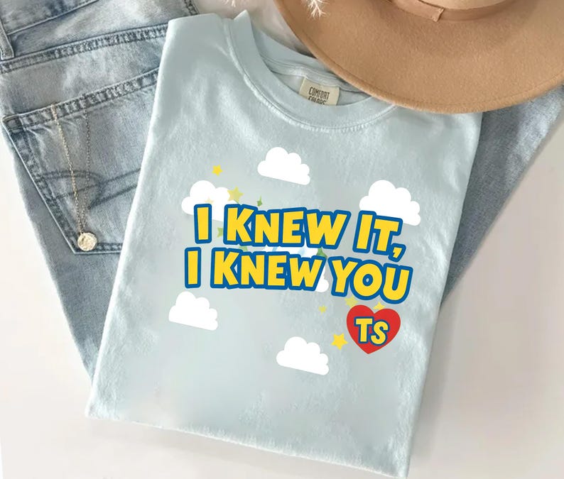 Comfort Colors I Knew It, I Knew You TSwift Shirt, I Knew It, I Knew You, Toy Story 5 Shirt, I Knew It I Knew You TSwift Music Inspired Tee image 6