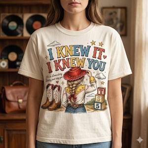 I Knew It I Knew You Tee, Cowboy Like Me Shirt, Vintage Western Jessi Toy Story 5, Retro Cowgirl Graphic Gift For Music Fan, Toy Story Lover image 1