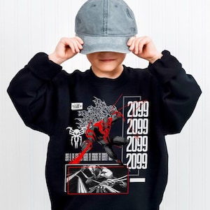 Comfort Colors Spider Verse Spiderman 2099 Shirt, Across Spider Verse Spiderman Shirt, Comic Spiderman Fan Shirt, Spiderman Gift for him image 4