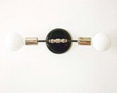 Double Nickel Sconce Lamp Wall Lighting Adjustable Sconce Light Foyer Lamp Bedroom Sconce Modern Lighting Black and Nickel Sconce Black Lamp
