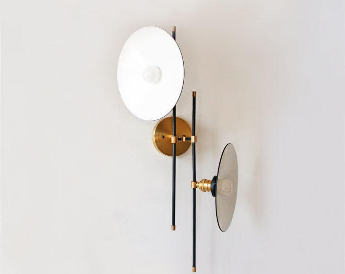 Mid Century Modern Wall Fixture Double Lamp Restaurant Wall Lighting Kitchen Wall Sconce Dining Room Lighting Living Room Lighting Sconce