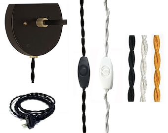 Add Cord with On Line Switch and Plug to Fixture Light - Plug In Version