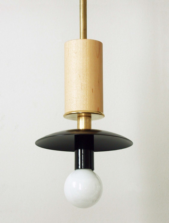 Gold Black Pendant Candelabra Lamp Modern Ceiling Lighting Mid Etsy