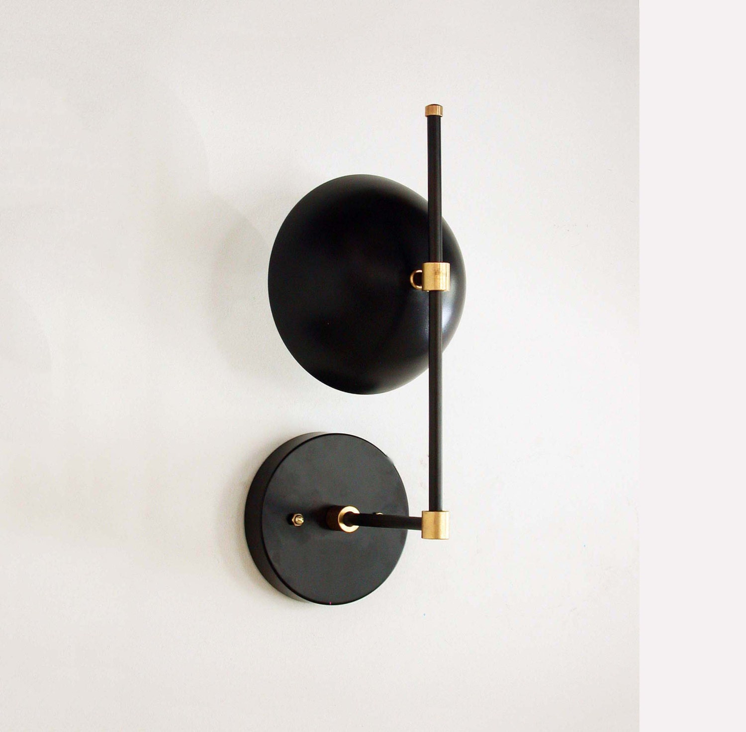 Mid Century Inspired Wall Black Sconce Bedroom Lighting Modern Wall Lamp Powder Room Light Hallway Lighting Foyer Lamp Retro Wall Sconce