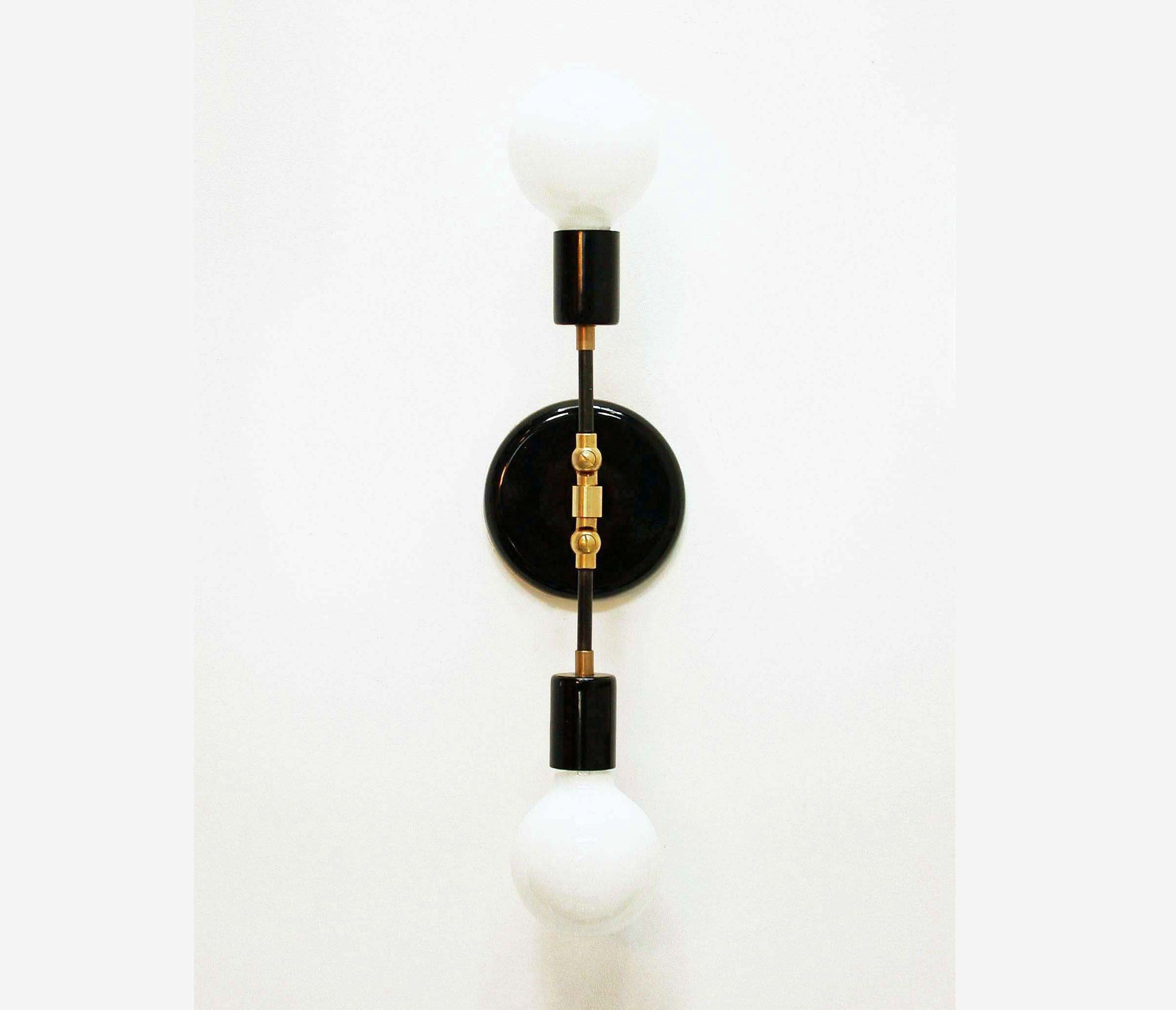 Double Black Wall Sconce Lamp Wall Light Fixture Bedroom Light Etsy