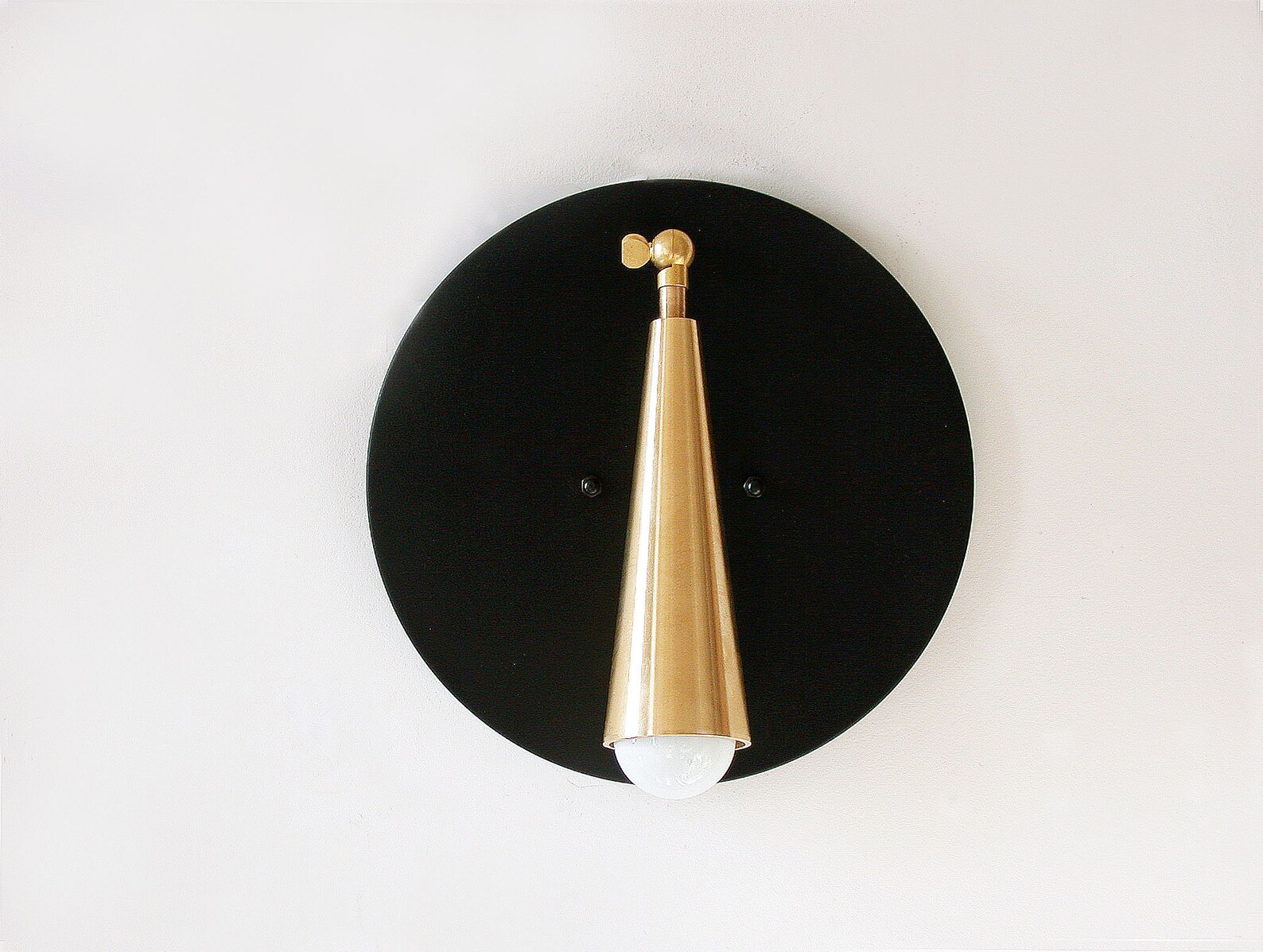 Contemporary Gold and Black Wall Sconce Light Adjustable Wall Etsy