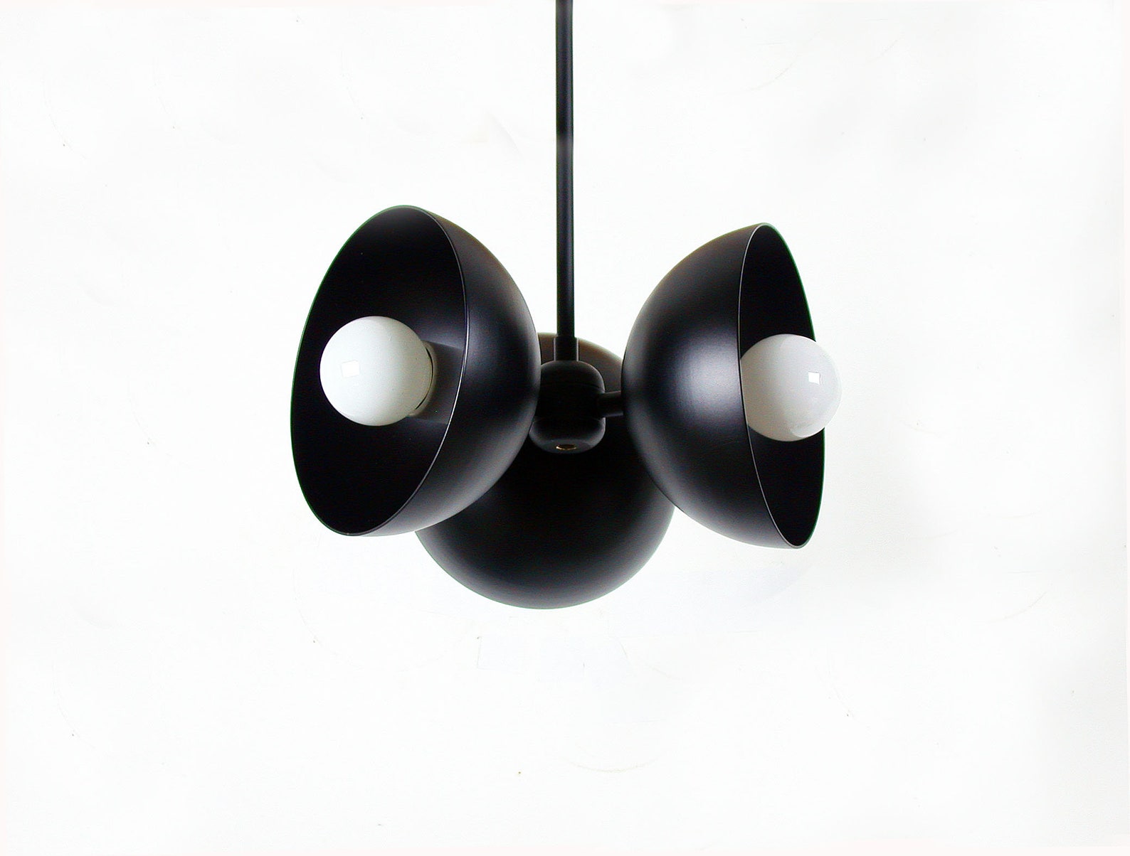 Mid Century Modern Black Chandelier Black Ceiling Lighting - Etsy