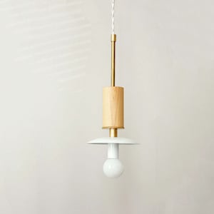 White Candelabra Modern Pendant Lamp Mid Century Light Wood Pendant White Ceiling Lighting Kitchen Pendant Bedroom Lighting White Candelabra