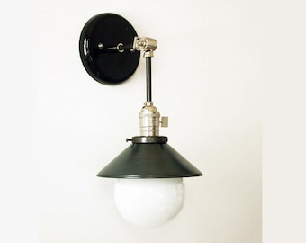 Aplique de pared negro moderno, accesorio ajustable de níquel, lámpara de pared de níquel negro, iluminación de baño cromada, accesorio cromado, tocador cromado