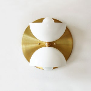 Aplique de pared blanco y dorado, aplique blanco moderno para tocador, iluminación blanca, aplique de pared para baño, lámpara de noche, iluminación de entrada, luces de pasillo
