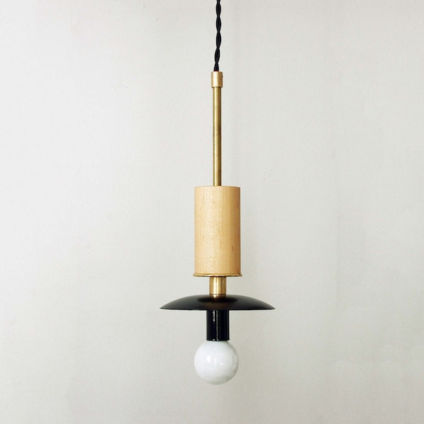 Gold Black Pendant Candelabra Lamp Modern Ceiling Lighting Mid Century Pendant Wood Lamp Hanging Lighting Black Pendant Brass Kitchen Light