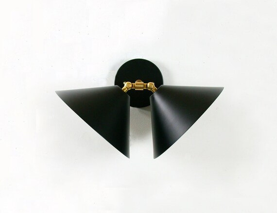 Black Double Modern Wall Sconce Lamp Modern Lighting Hallway Lights Entry Lighting Kitchen Wall Sconce Bathroom Adjustable Wall Sconce Lamp