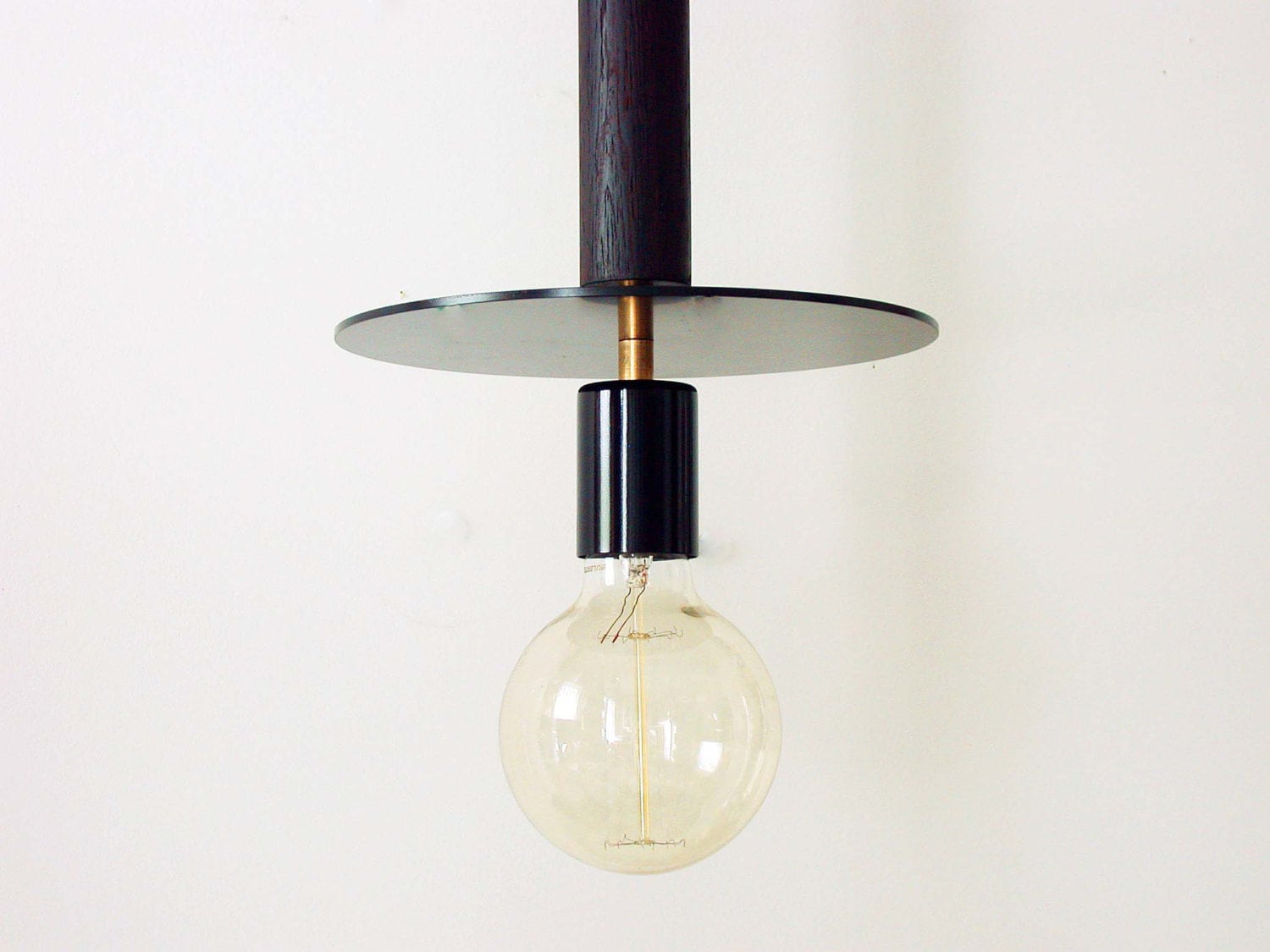 Black Ceiling Minimalist Pendant Lamp Ceiling Lighting Wood | Etsy