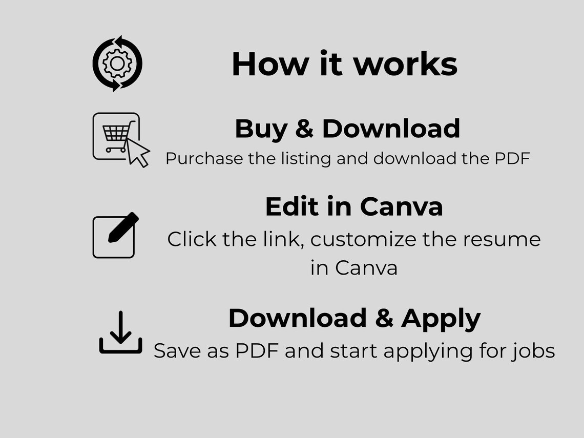 Teen Resume Template First Job Resume No Experience Canva CV Etsy