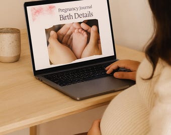 Pregnancy Journal Planner | Digital Pregnancy Tracker PDF | Appointments, Checklists & Budget