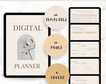 Digital Planner ipad | Canva Editable PDF| Digital Planner Goodnotes| Hyperlinked Planner