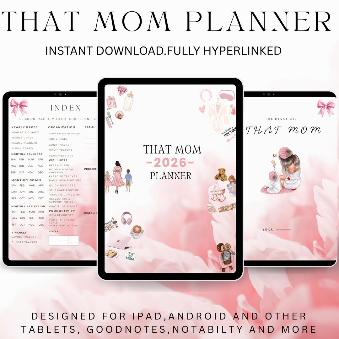 That Mom Planner 2026 | Digital Life Planner for Busy Moms ...
