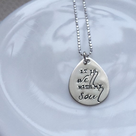 it is well with my soul necklace