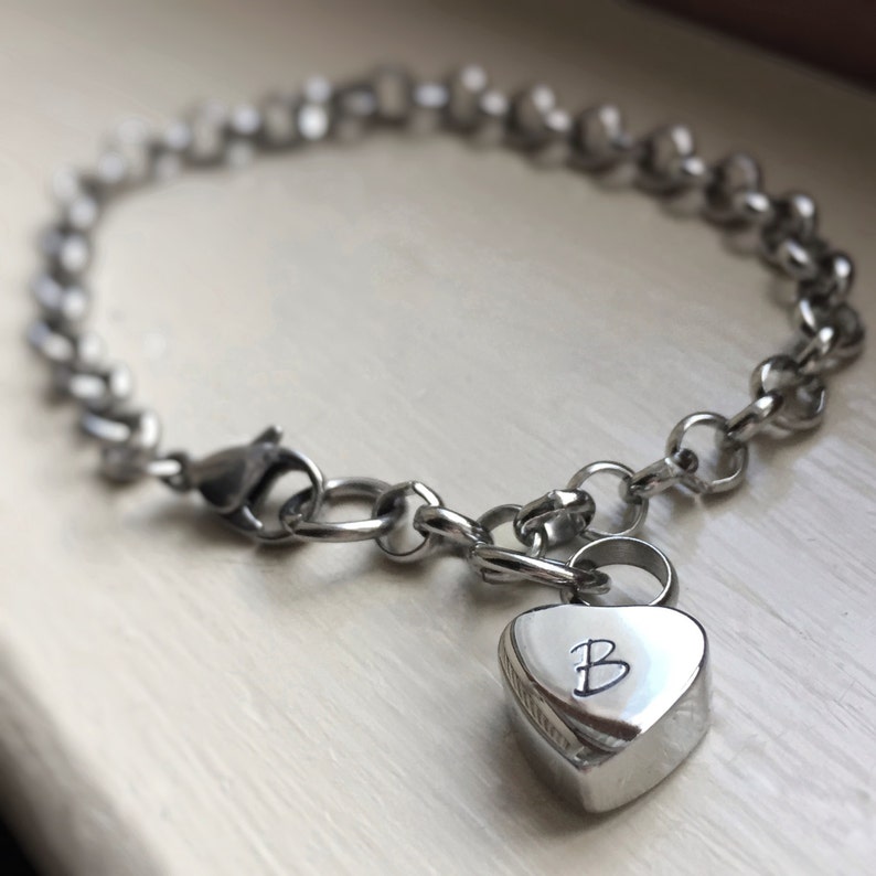 Cremation Jewelry Urn Bracelet Cremains Heart Sympathy Loss of Etsy