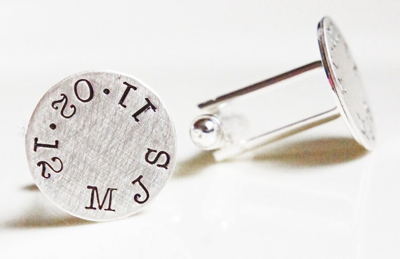 Custom Cuff Links Personalized Cufflinks Monogram Initials Etsy