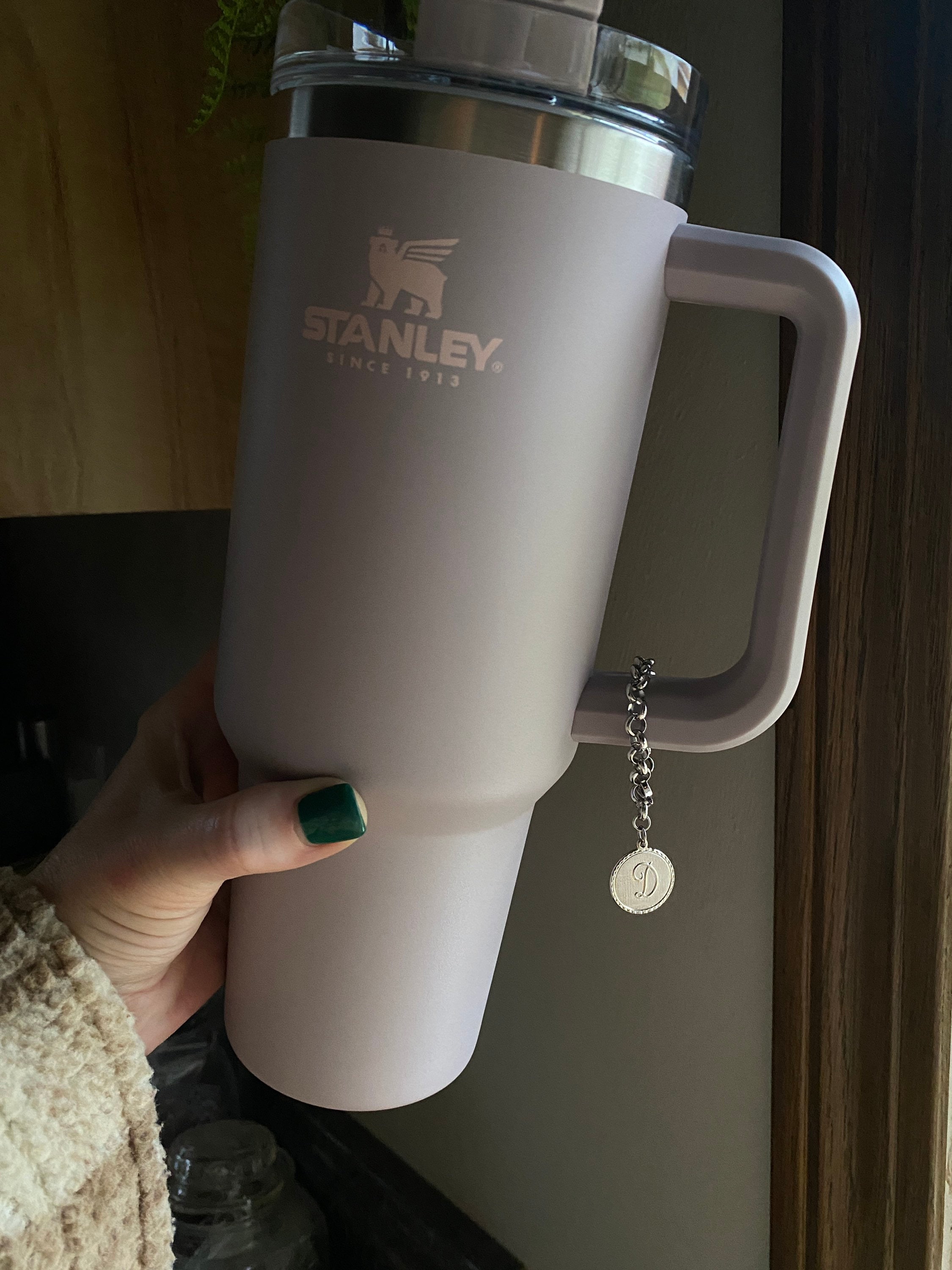  MOTAIN Letter Charm Accessories For Stanley Cup,Name Id Letter  Handle Charm For Stanley Tumbler,Water Cup Handle Identification Letter  Charm(D) : Home & Kitchen