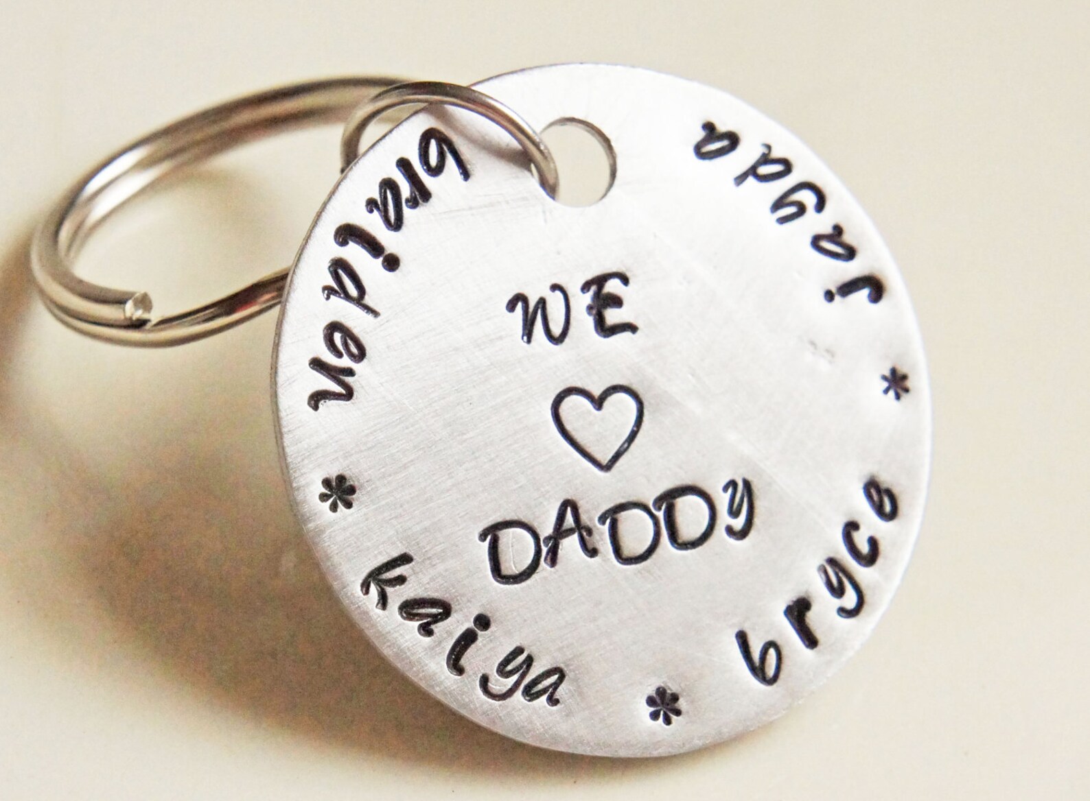 Personalized Keychain Custom Gift for Him 1.5 Etsy