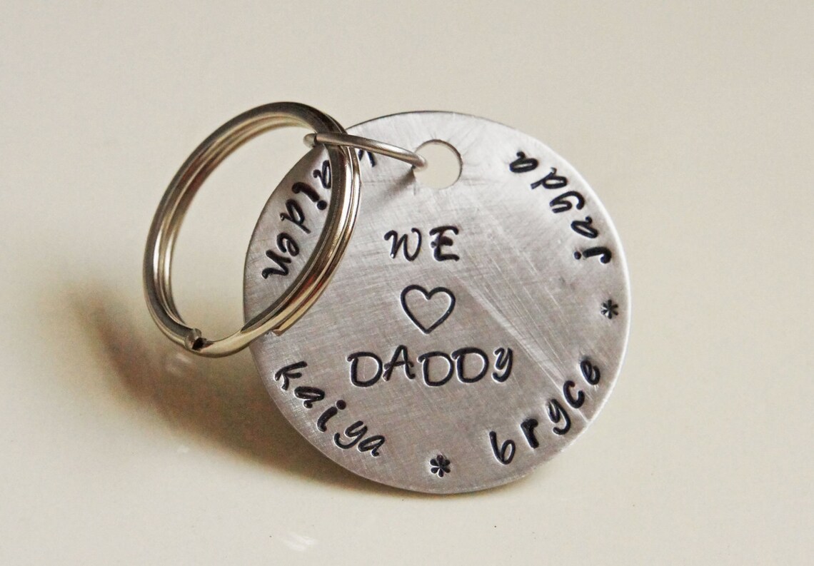 Personalized Keychain Custom Gift for Him 1.5 Etsy