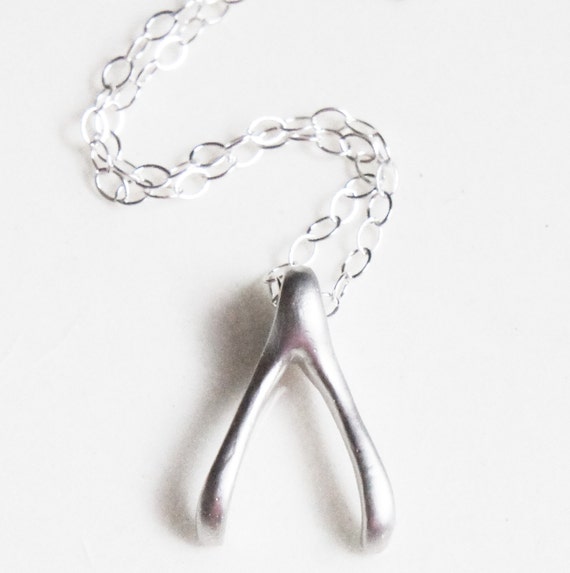 Sterling Silver Dainty Wishbone Charm