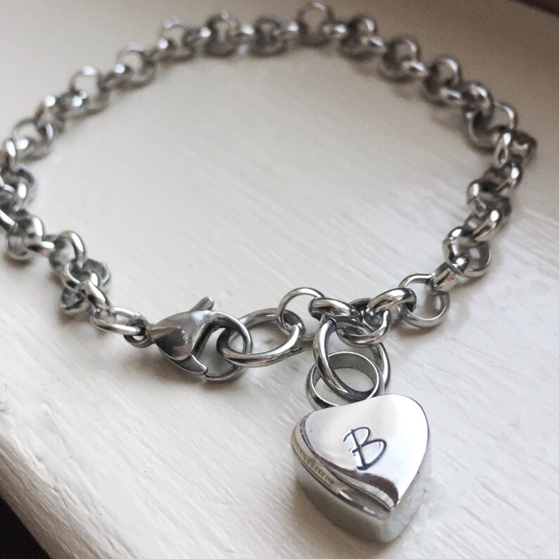 Cremation Jewelry Urn Bracelet Cremains Heart Sympathy Loss of Etsy