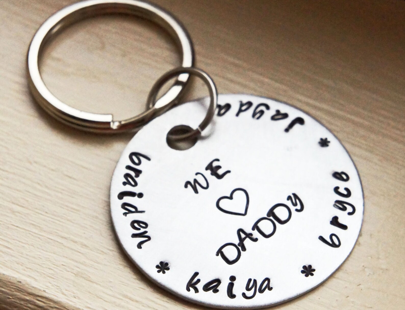 Personalized Keychain Custom Gift for Him 1.5 Etsy