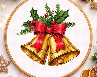 クリスマスベルのクロスステッチパターン - PDF ダウンロード - Etsy 日本